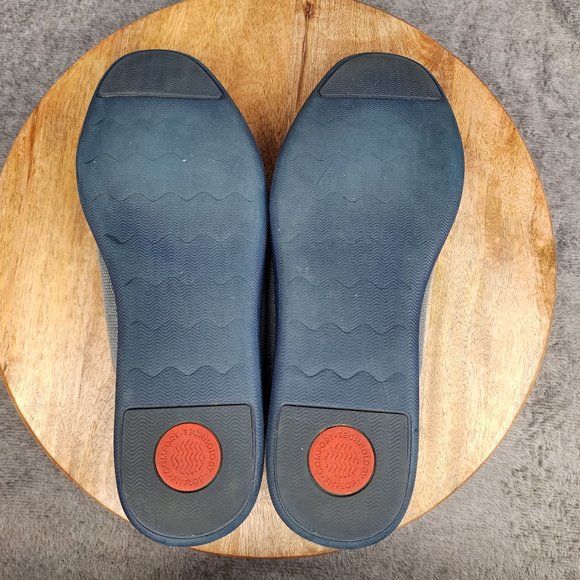 Fitflop Christophe Casual Shoes Men's Size 11 Blue Canvas Cap Toe Sneakers - Picture 8 of 10